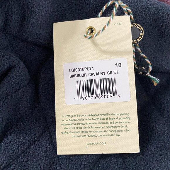 Barbour Quilted Vest in Burgundy - Picture 9 of 11